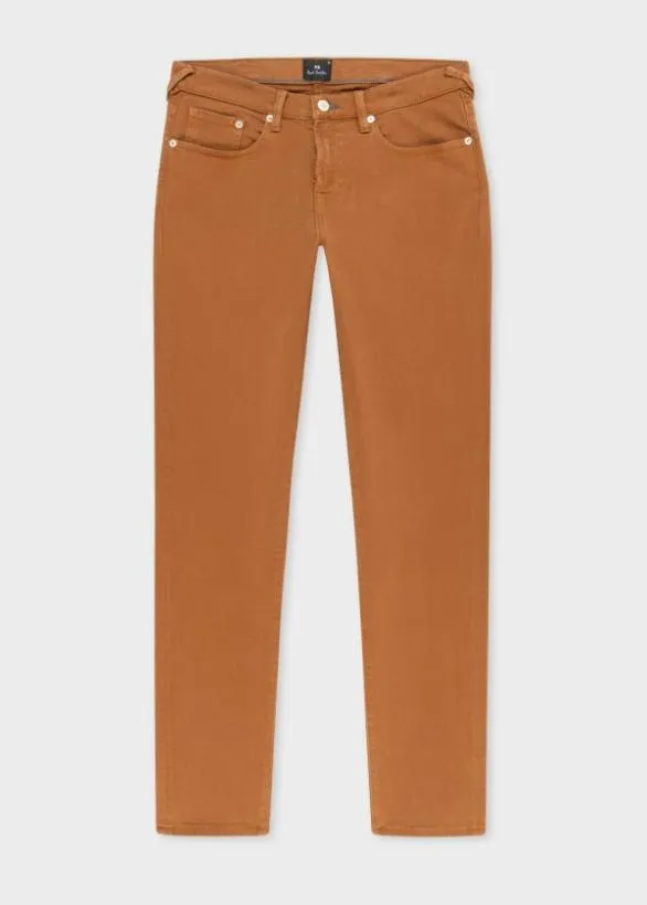 Paul Smith Jeans TaperedFit GarmentDyed Jeans Brown 8211 Mens