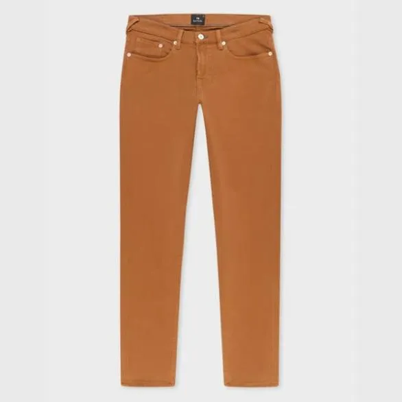 Paul Smith Jeans TaperedFit GarmentDyed Jeans Brown 8211 Mens