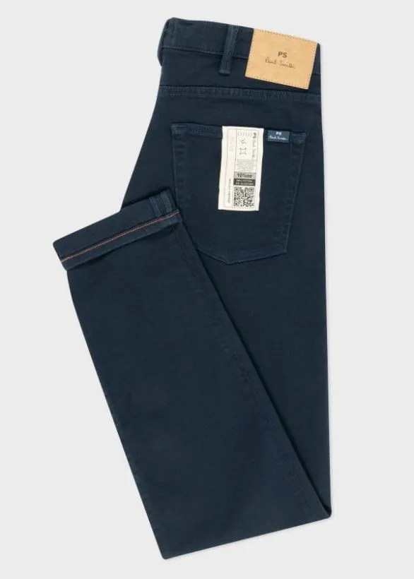 Paul Smith Jeans TaperedFit Garment Dyed Jeans Navy 8211 Mens