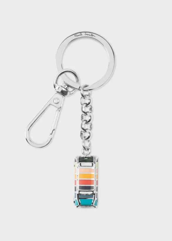 Paul Smith Jewellery and Keyrings 039Mini039 Keyring and Credit Card Holder Gift Set Multicolour 8211 Mens