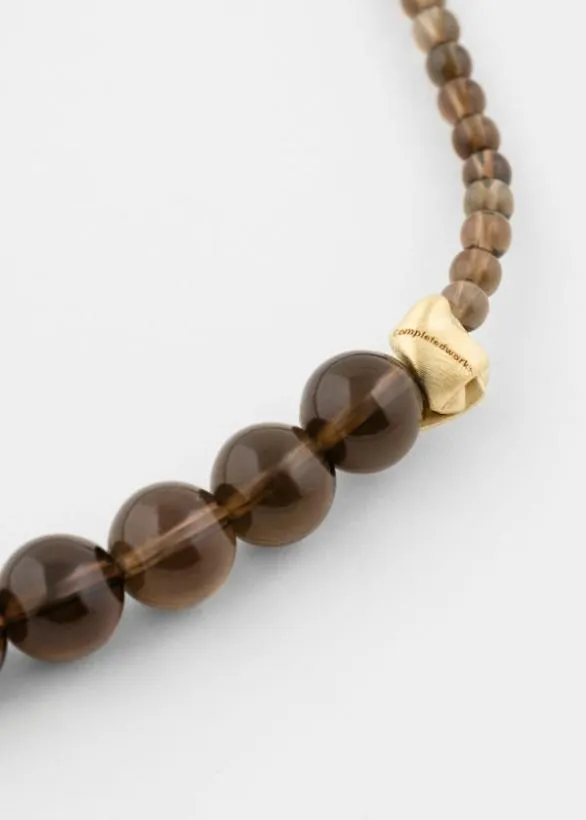 Paul Smith Jewellery and Keyrings Quartz and Gold Vermeil Necklace By Completedworks Dark Grey 8211 Mens