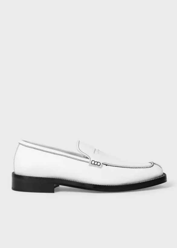 Paul Smith Loafers Leather 039Alvar039 Loafers White 8211 Mens