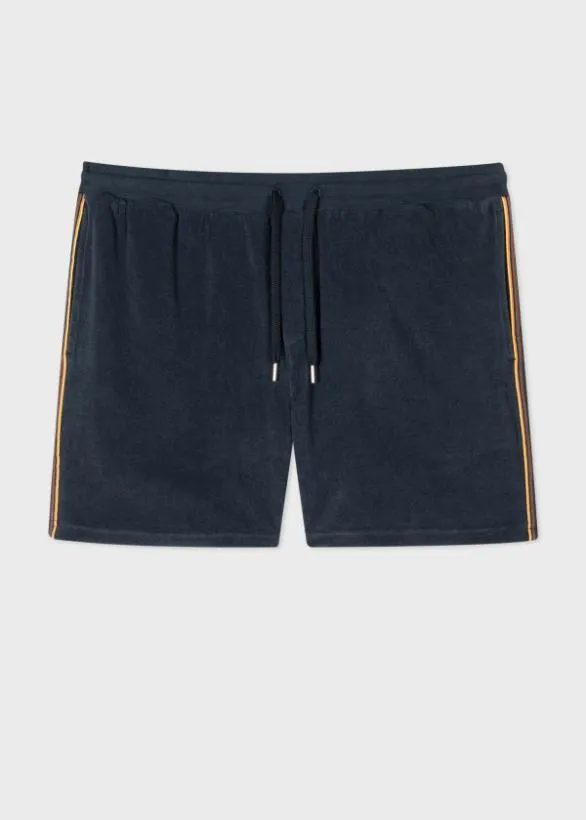 Paul Smith Loungewear Towelling Lounge Shorts Navy 8211 Mens