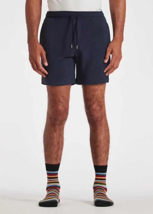 Paul Smith Loungewear Towelling Lounge Shorts Navy 8211 Mens