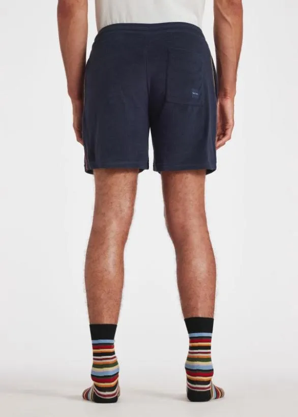 Paul Smith Loungewear Towelling Lounge Shorts Navy 8211 Mens
