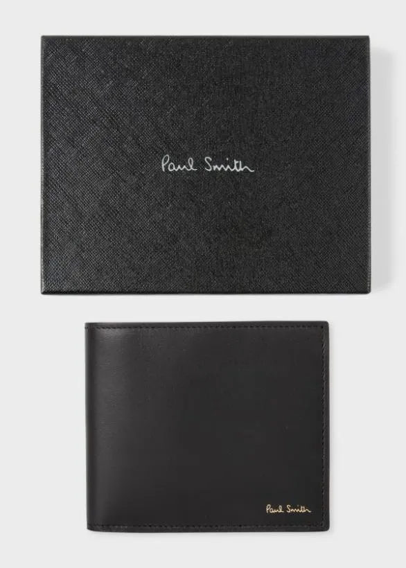 Paul Smith Monogrammed Gifts Leather 039Signature Stripe039 Interior Billfold And Coin Wallet Signature Stripe 8211 Mens