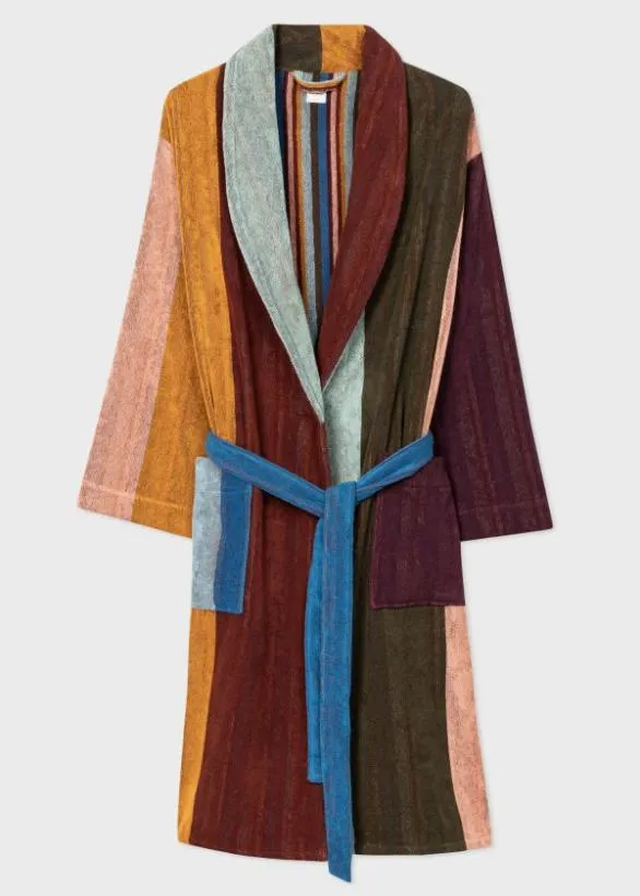 Paul Smith Nightwear 039Artist Stripe039 Dressing Gown Multicolour 8211 MensHome