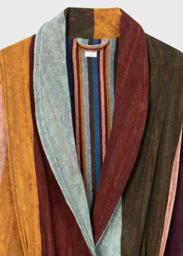 Paul Smith Nightwear 039Artist Stripe039 Dressing Gown Multicolour 8211 MensHome