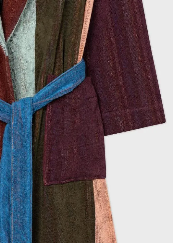 Paul Smith Nightwear 039Artist Stripe039 Dressing Gown Multicolour 8211 MensHome
