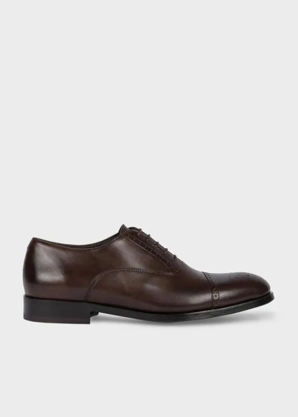 Paul Smith Oxford Shoes Leather 039Maltby039 Shoes Dark Brown 8211 Mens