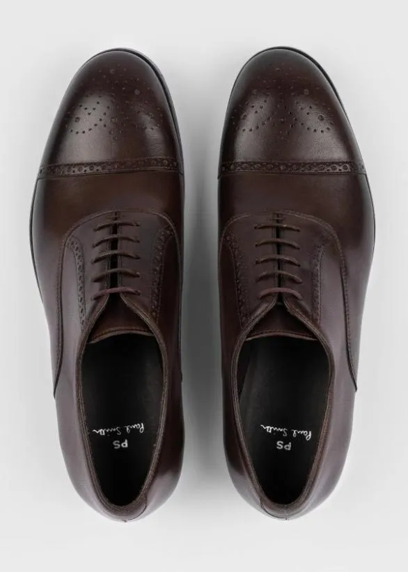 Paul Smith Oxford Shoes Leather 039Maltby039 Shoes Dark Brown 8211 Mens