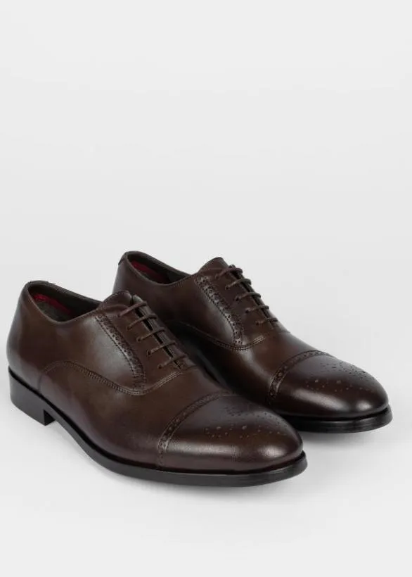 Paul Smith Oxford Shoes Leather 039Maltby039 Shoes Dark Brown 8211 Mens