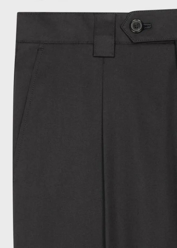 Paul Smith Pants StretchCotton Twill Pleated Pants Navy 8211 Mens