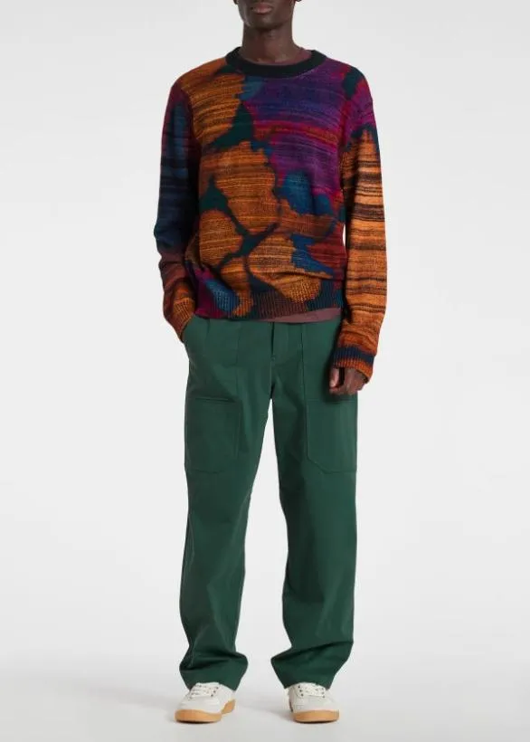 Paul Smith Pants StretchCotton Work Pants Green 8211 Mens