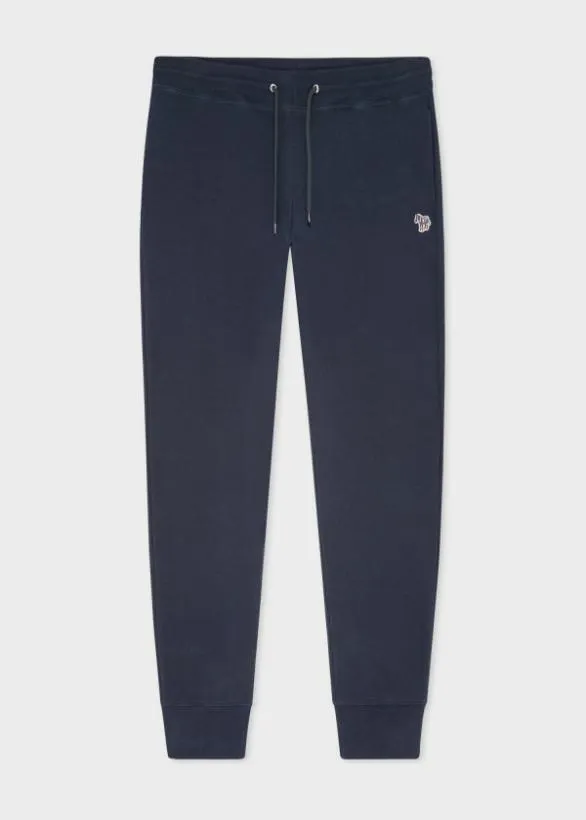 Paul Smith Pants TaperedFit Zebra Logo Sweatpants Dark Navy 8211 Mens