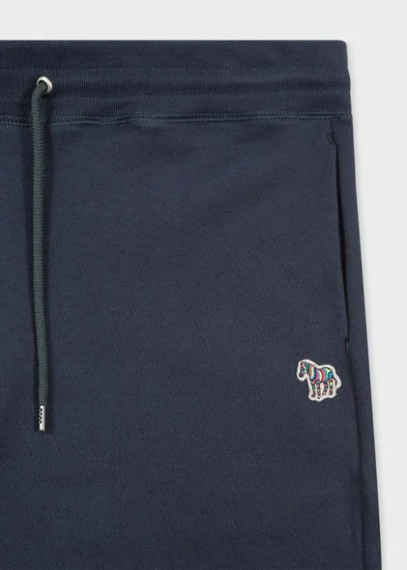 Paul Smith Pants TaperedFit Zebra Logo Sweatpants Dark Navy 8211 Mens