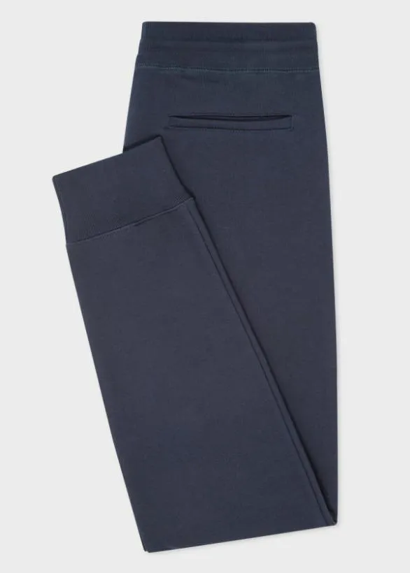 Paul Smith Pants TaperedFit Zebra Logo Sweatpants Dark Navy 8211 Mens