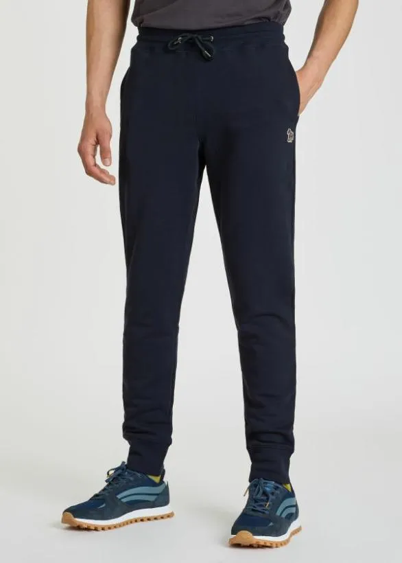 Paul Smith Pants TaperedFit Zebra Logo Sweatpants Dark Navy 8211 Mens