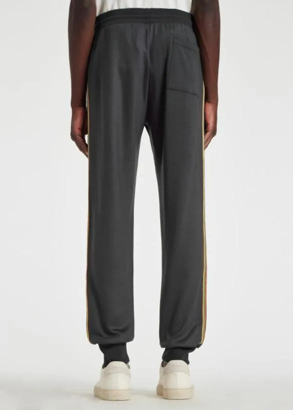 Paul Smith Pants Washable Wool 039Signature Stripe039 Sweatpants Dark Green 8211 Mens