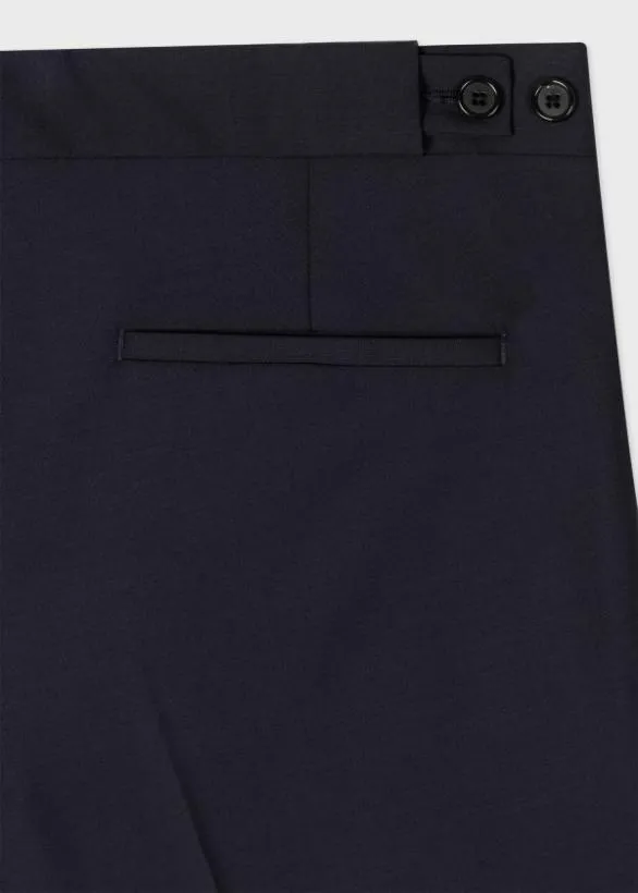 Paul Smith Pants WoolMohair Pants Navy 8211 Mens