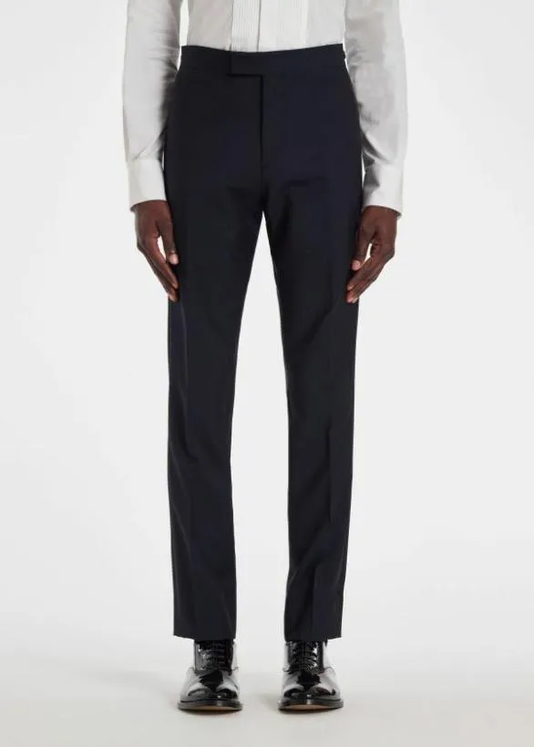 Paul Smith Pants WoolMohair Pants Navy 8211 Mens