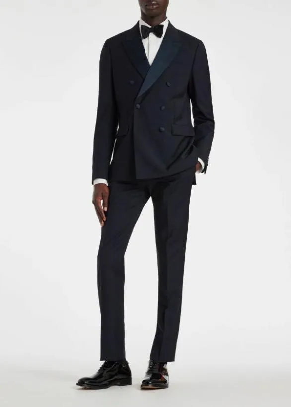Paul Smith Pants WoolMohair Pants Navy 8211 Mens