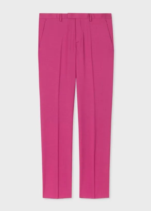 Paul Smith Pants WoolMohair Trousers Pink 8211 Mens