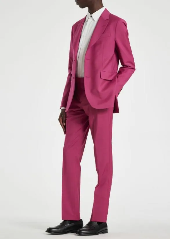 Paul Smith Pants WoolMohair Trousers Pink 8211 Mens