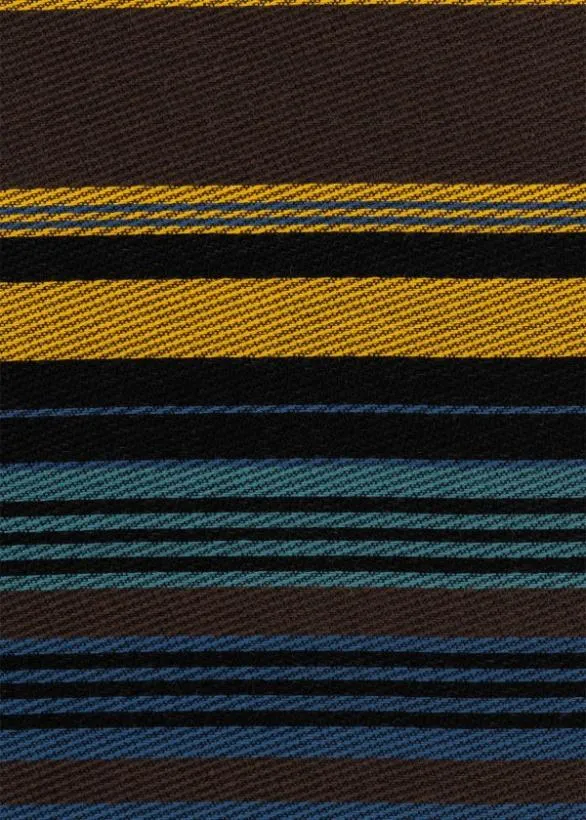 Paul Smith Scarves WoolCotton Stripe Scarf Blue 8211 Mens