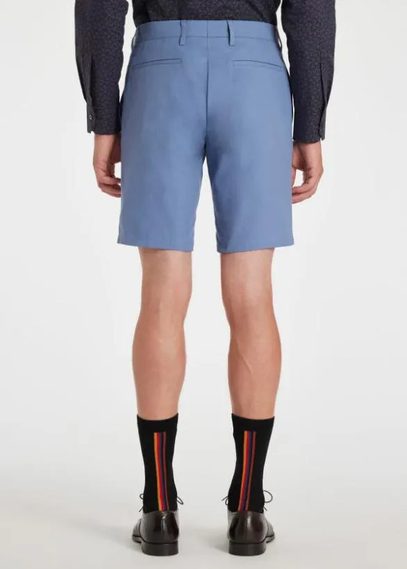 Paul Smith Shorts Cotton Twill Shorts Light Blue 8211 Mens
