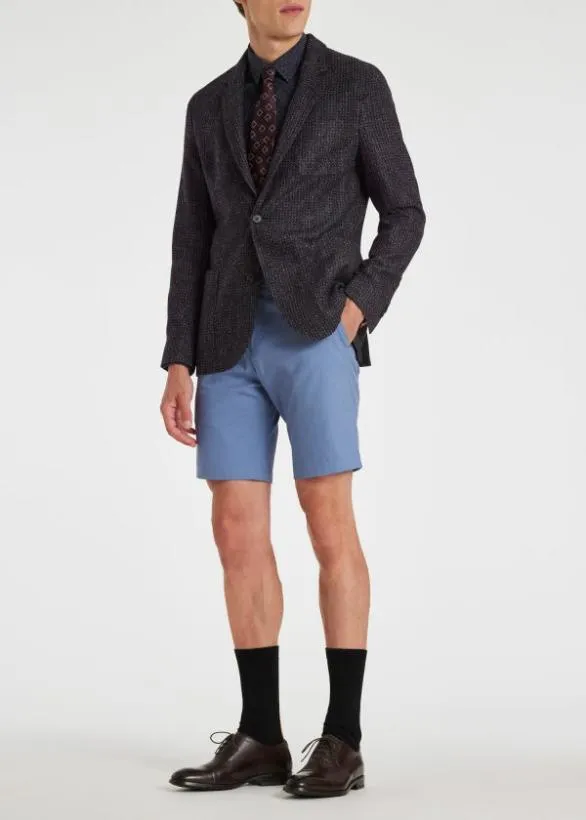 Paul Smith Shorts Cotton Twill Shorts Light Blue 8211 Mens