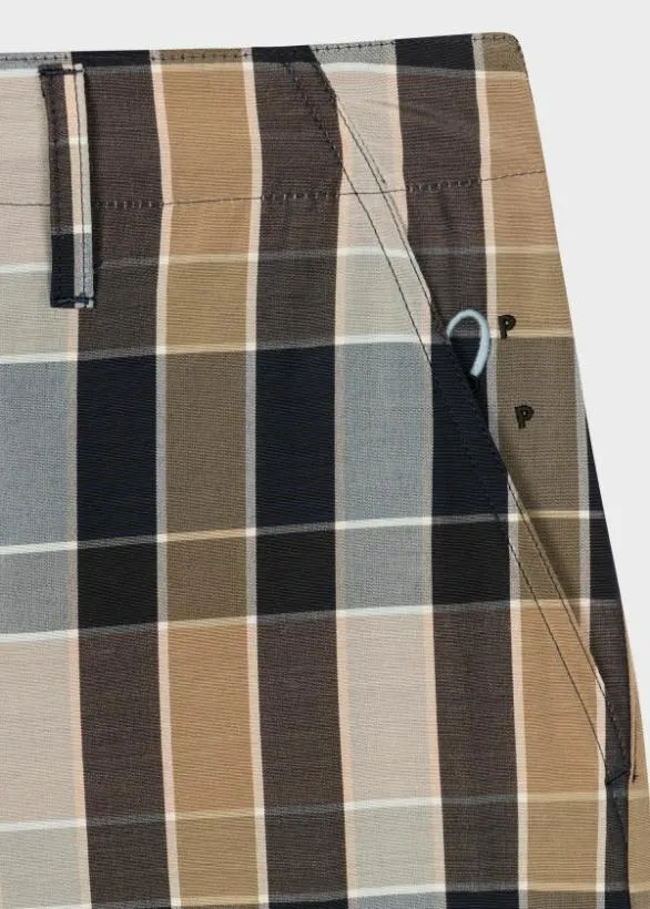 Paul Smith Shorts WoolBlend Check Cargo Shorts Multicolour 8211 Mens