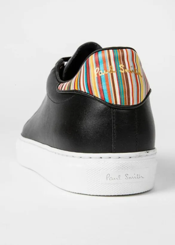 Paul Smith Sneakers Leather 039Beck039 Sneakers With 039Signature Stripe039 Heel Panels Black 8211 Mens Paul Smith Sneakers Leather 039Beck039 Sneakers With 039Signature Stripe039 Heel Panels Black 8211 Mens