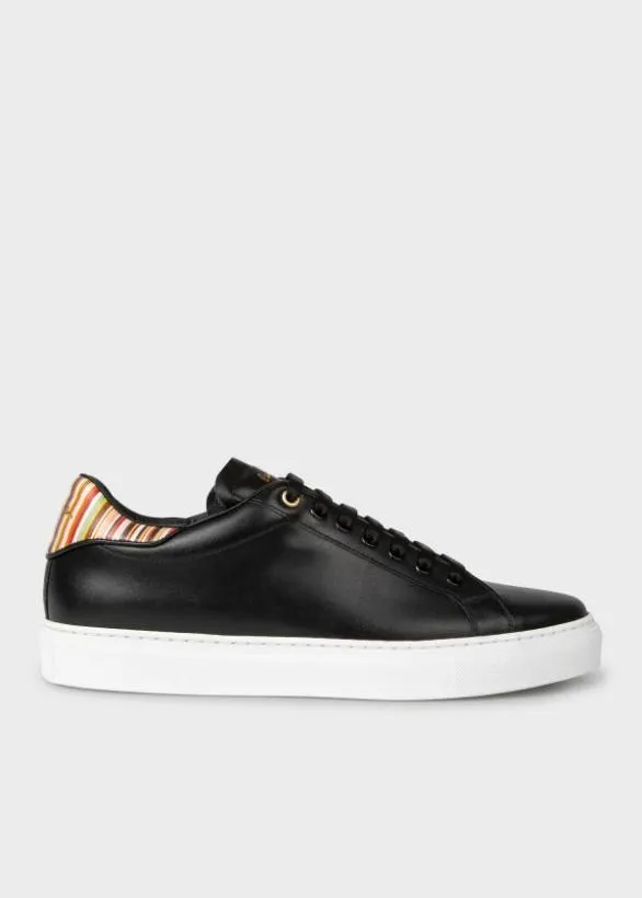 Paul Smith Sneakers Leather 039Beck039 Sneakers With 039Signature Stripe039 Heel Panels Black 8211 Mens