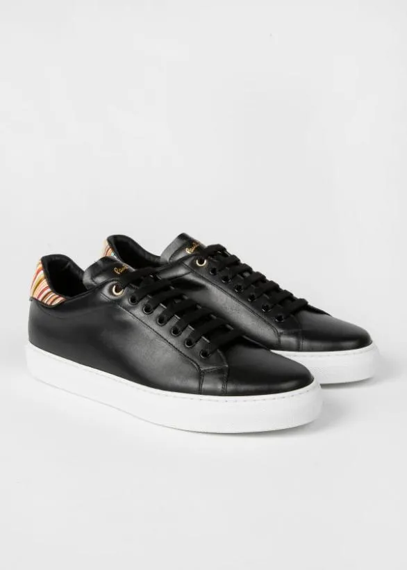 Paul Smith Sneakers Leather 039Beck039 Sneakers With 039Signature Stripe039 Heel Panels Black 8211 Mens