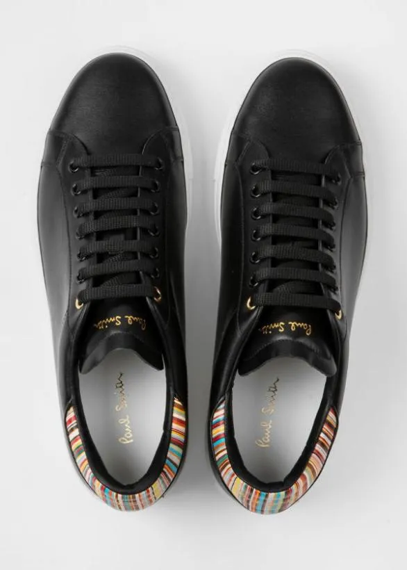 Paul Smith Sneakers Leather 039Beck039 Sneakers With 039Signature Stripe039 Heel Panels Black 8211 Mens