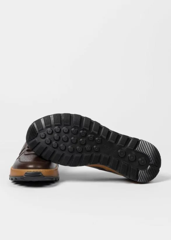 Paul Smith Sneakers Leather 039Filoni039 Trainers Dark Brown 8211 Mens