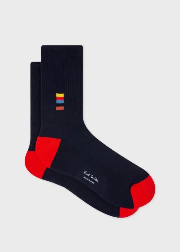 Paul Smith Socks 039Artist Stripe039 Socks Navy 8211 Mens
