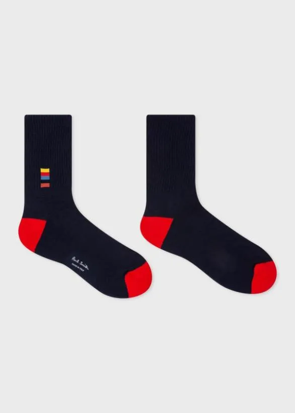 Paul Smith Socks 039Artist Stripe039 Socks Navy 8211 Mens