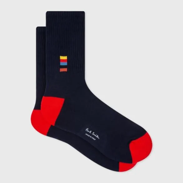 Paul Smith Socks 039Artist Stripe039 Socks Navy 8211 Mens