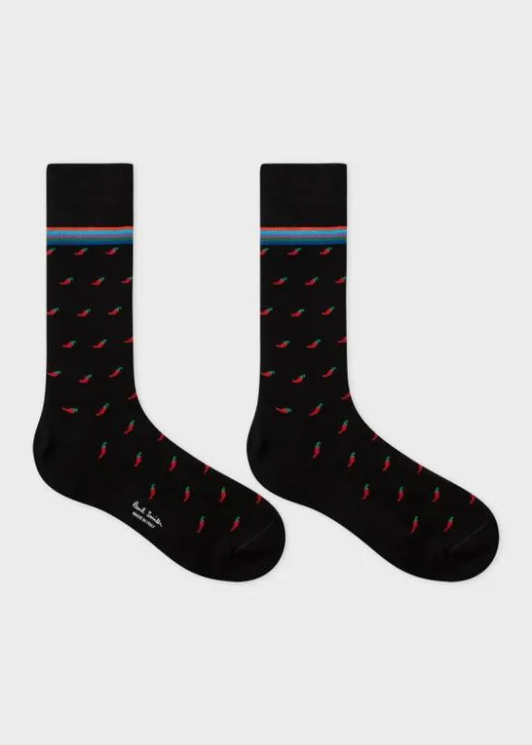 Paul Smith Socks 039Chilli039 Socks Black 8211 Mens