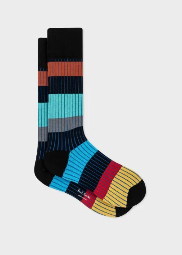Paul Smith Socks Mixed Pattern Socks Three Pack Multicolour 8211 Mens
