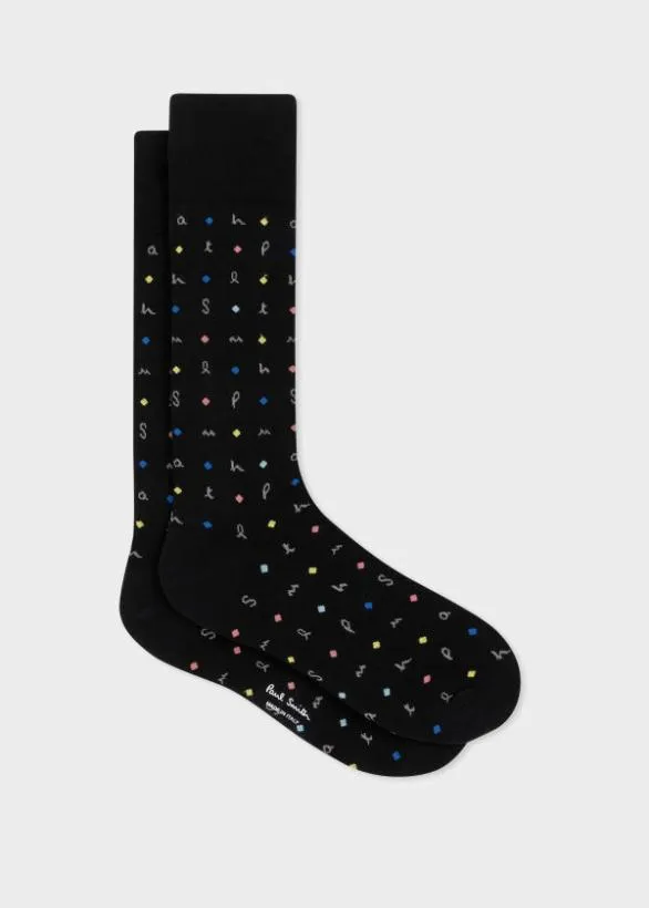 Paul Smith Socks Mixed Pattern Socks Three Pack Multicolour 8211 Mens