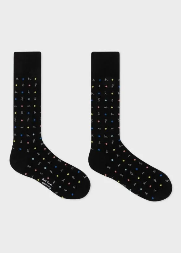 Paul Smith Socks Mixed Pattern Socks Three Pack Multicolour 8211 Mens