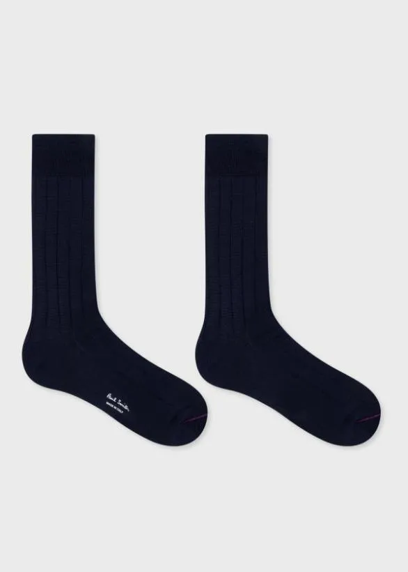 Paul Smith Socks Plain Ribbed Socks ThreePack Multicolour 8211 Mens
