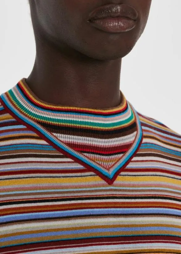 Paul Smith Sweaters 039Signature Stripe039 Wool Sweater Signature Stripe 8211 Mens