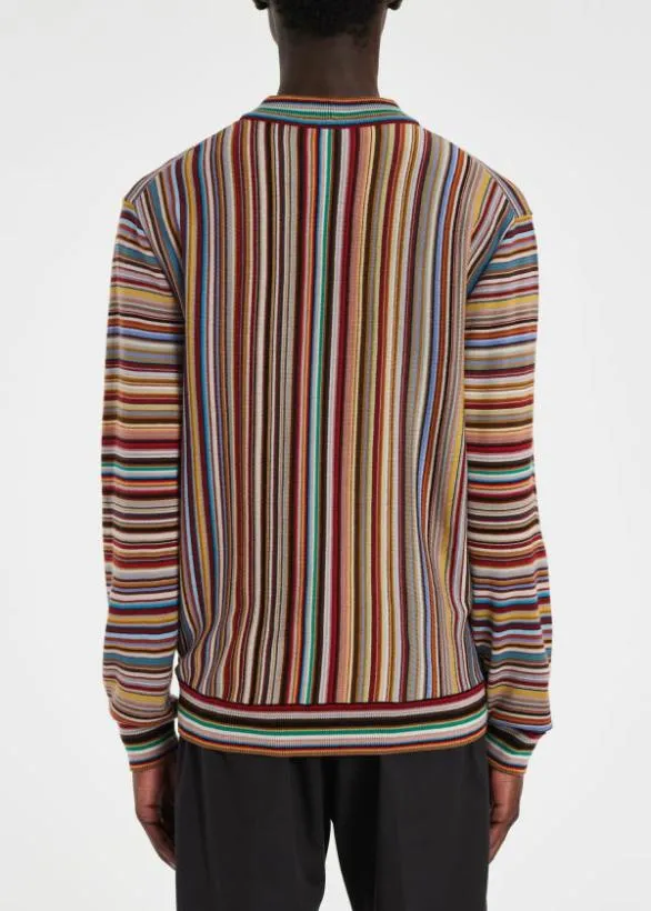 Paul Smith Sweaters 039Signature Stripe039 Wool Sweater Signature Stripe 8211 Mens