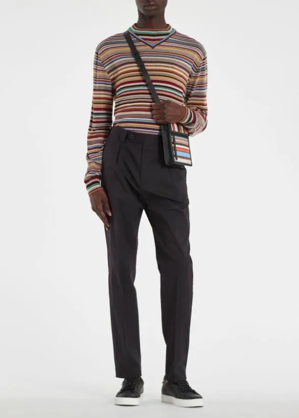 Paul Smith Sweaters 039Signature Stripe039 Wool Sweater Signature Stripe 8211 Mens