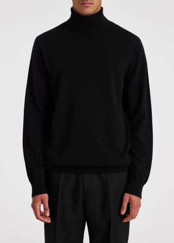 Paul Smith Sweaters Cashmere 039Artist Stripe039 Roll Neck Sweater Black 8211 Mens