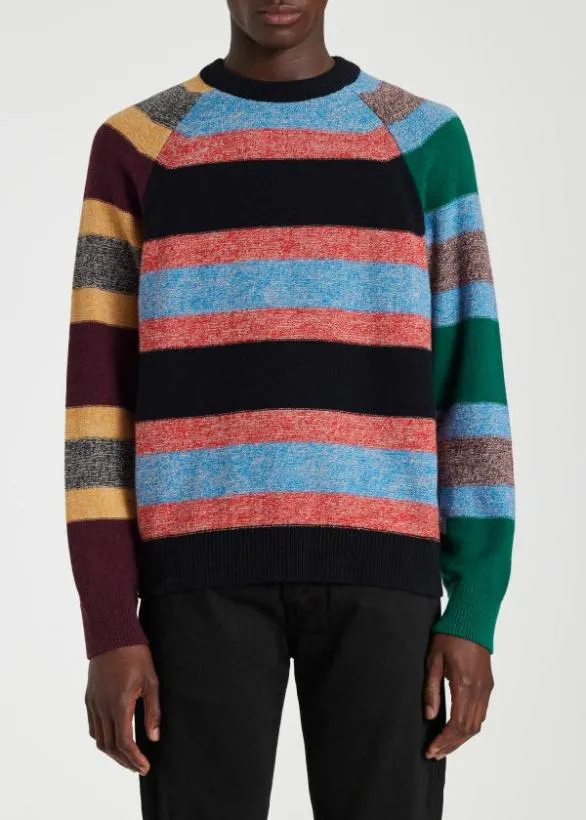Paul Smith Sweaters Multi Stripe Sweater Multicolour 8211 Mens